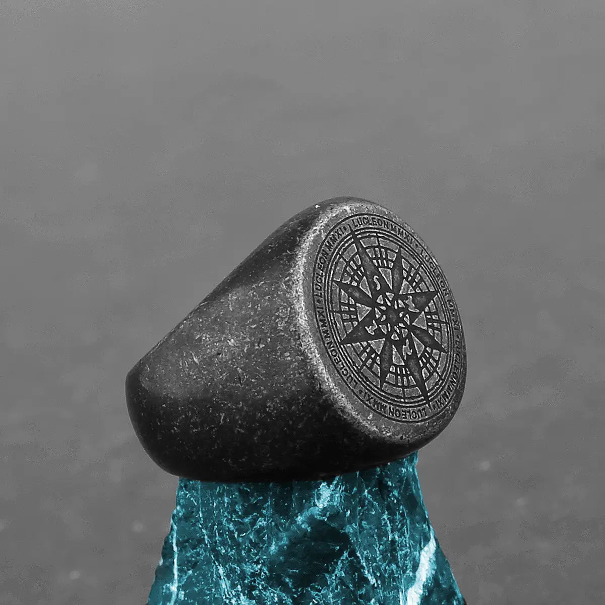 New Viking Odin Triangle Titanium Ring