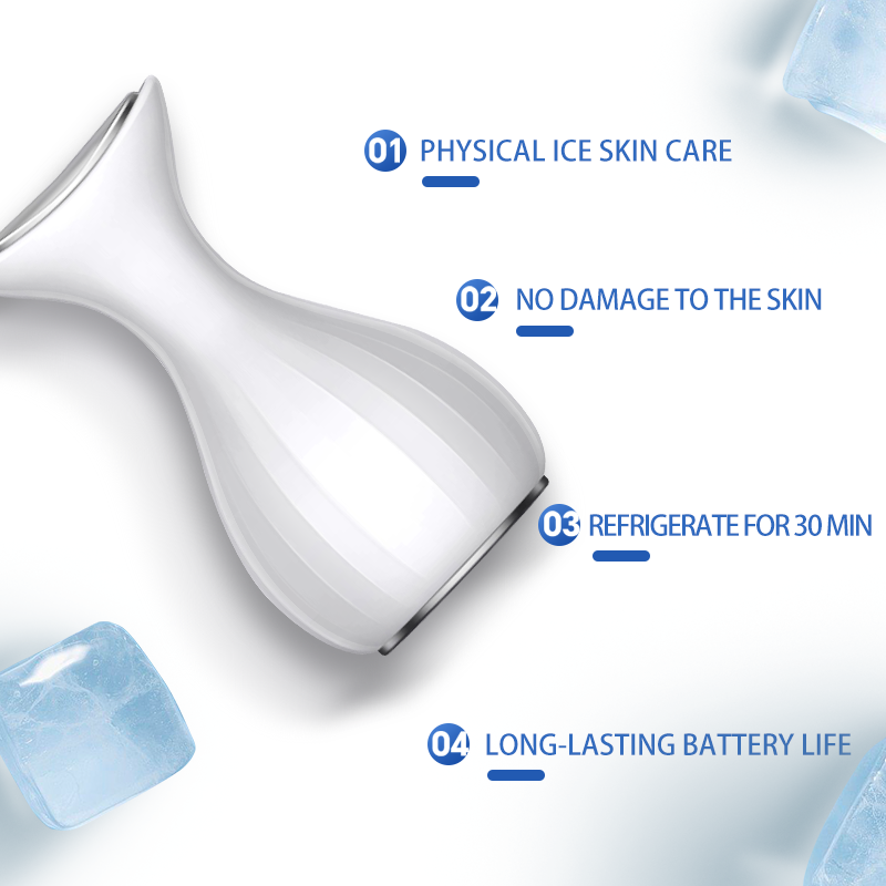 Facial Cooling Skin Massage Soothing Anti-Inflammatory Mini Cold Compress Stainless Steel Hand Held Waterproof Facial Beauty