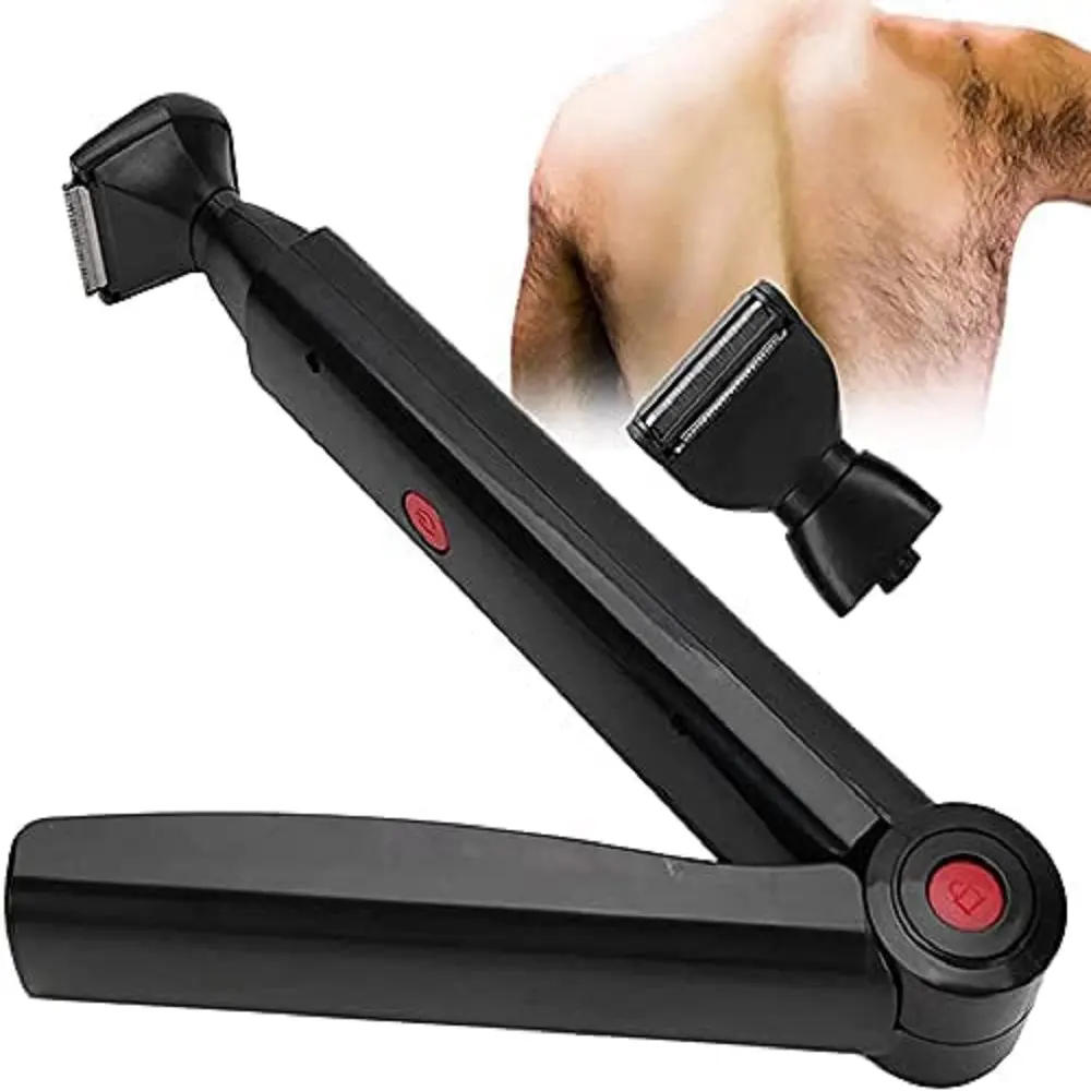 Electric Back Hair Shaver Trimmer Machine Long Handle USB