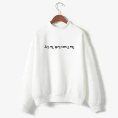 Fashion Women's Printed Long Sleeve Sweatshirt - White - View 1