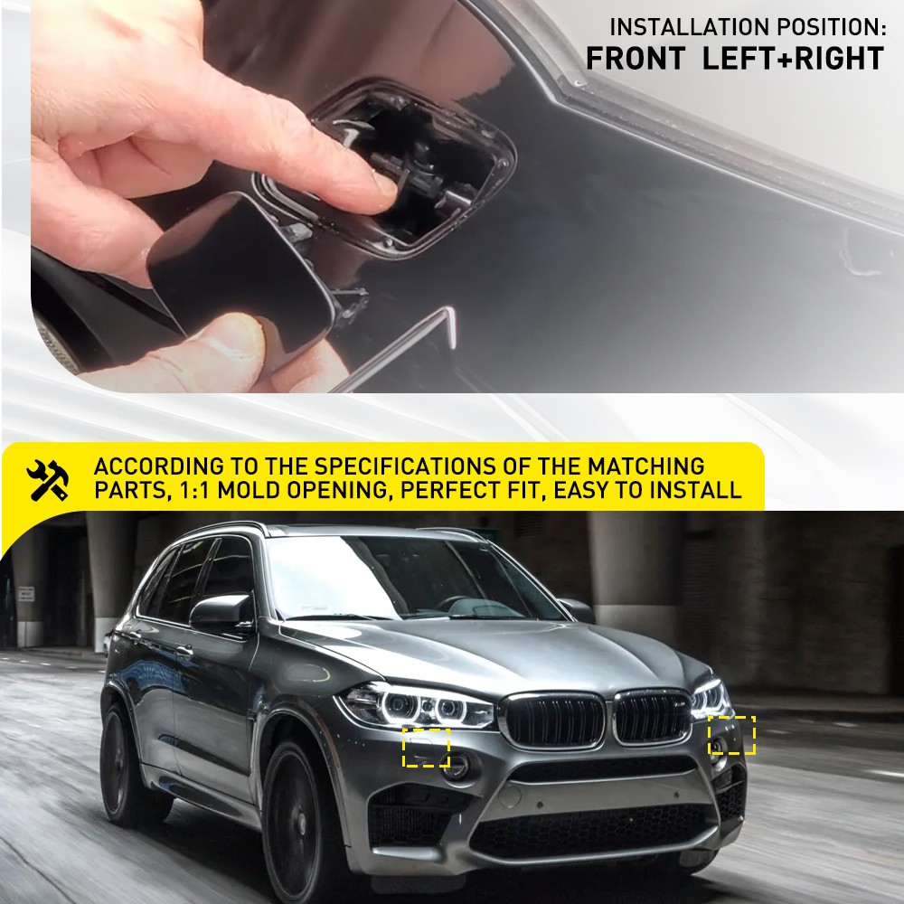 Pair Of Front Headlight Washer Jet Left Right Side Fits For BMW X5 E70 — image 11
