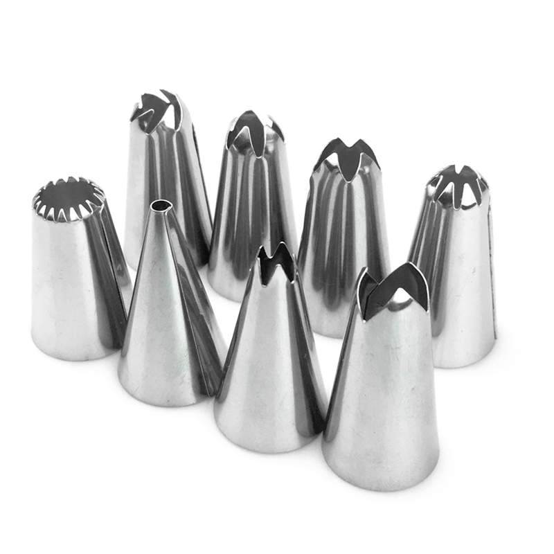 Title 5, 14-piece Stainless Steel Cake Mouthpiece Cover