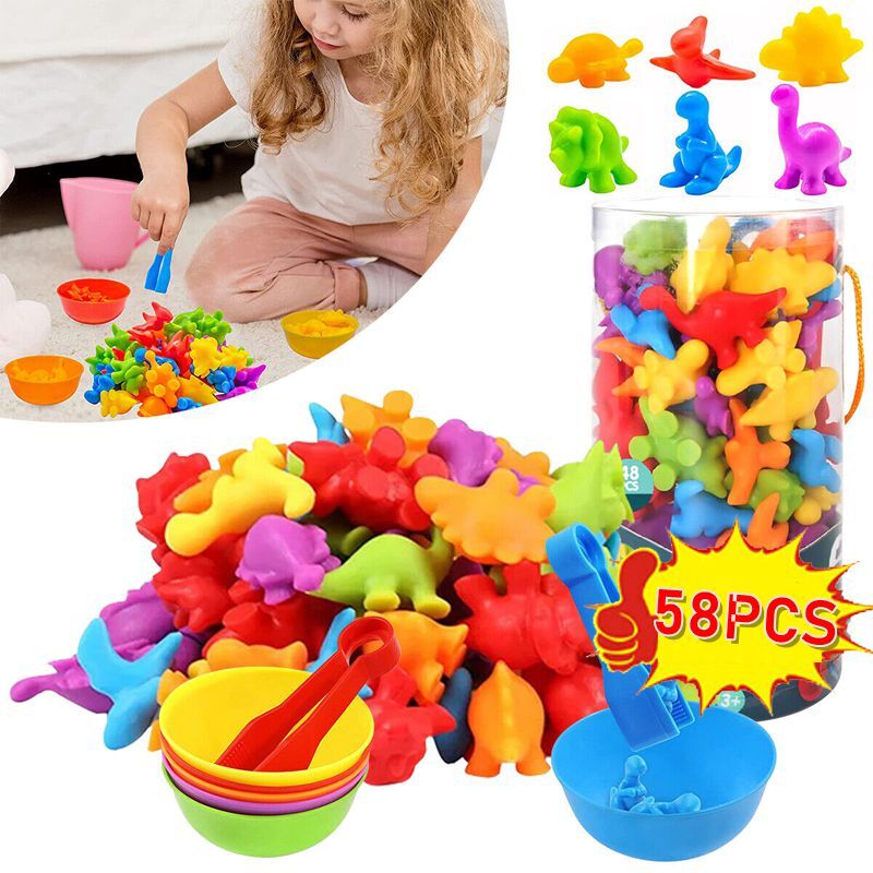 Dinosaur Set 58PCS With Plastic Drum — image 8