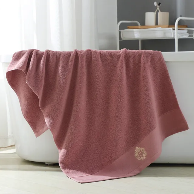 Cotton Bath Towel Embroidery Set Towel Gift Box Pink - Shop at LoveMi