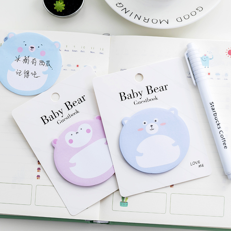 Cartoon Animal Baby Bear Post-it Note N Times