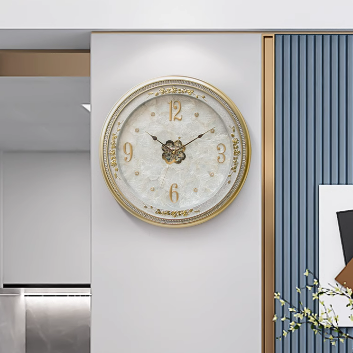 Title 8, Round Wall Clock Home Living Room Modern