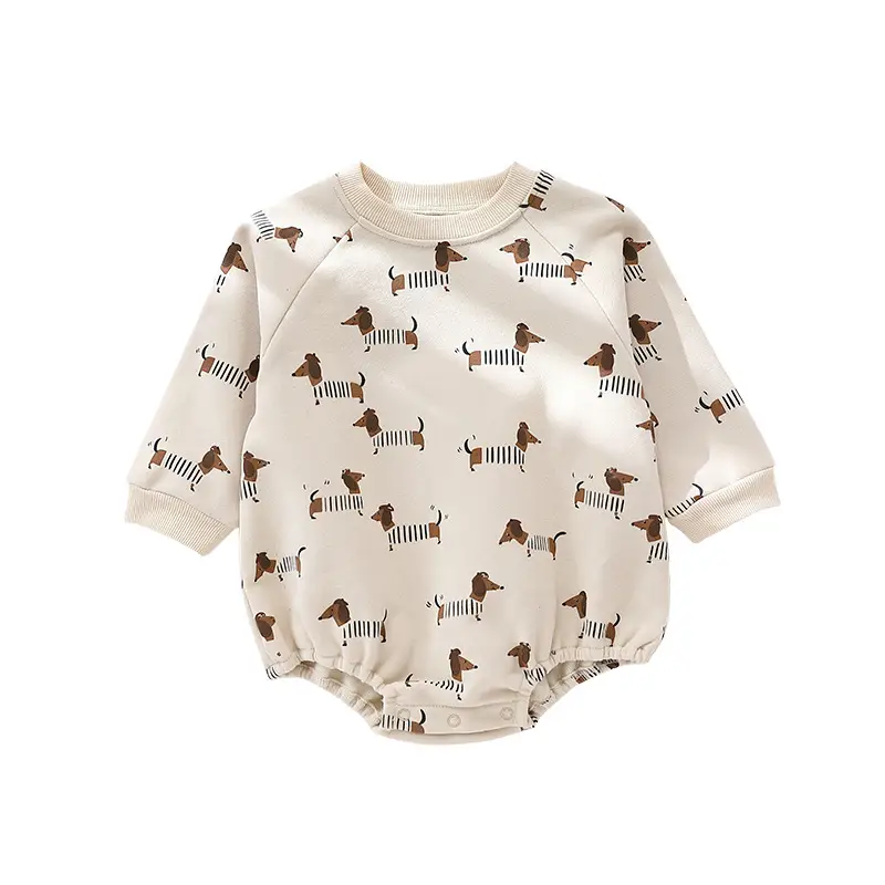 Boys And Girls Baby Long-sleeved Bodysuit Triangle Jumpsuit