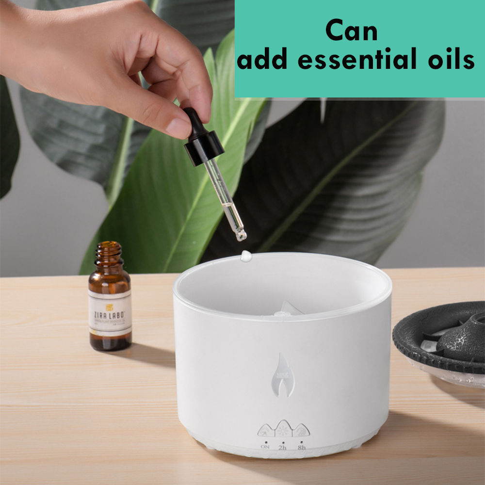Creative Ultrasonic Essential Oil Humidifier Volcano Aromatherapy Machine Spray Jellyfish Air Flame Humidifier Diffuser — foto 8