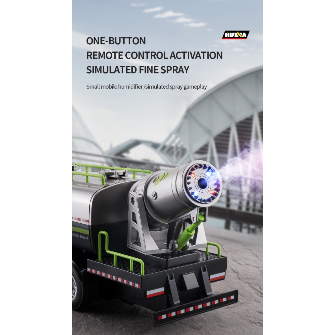 Huina 1316 1-18 Semi-Alloy Remote Controlled Fog Cannon Truck Toy 17