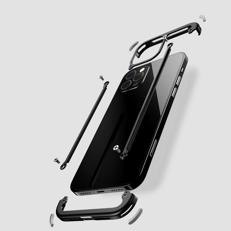 Metal Frame Mobile Phone Case Fall-Proof Protective Sleeve - Image 2