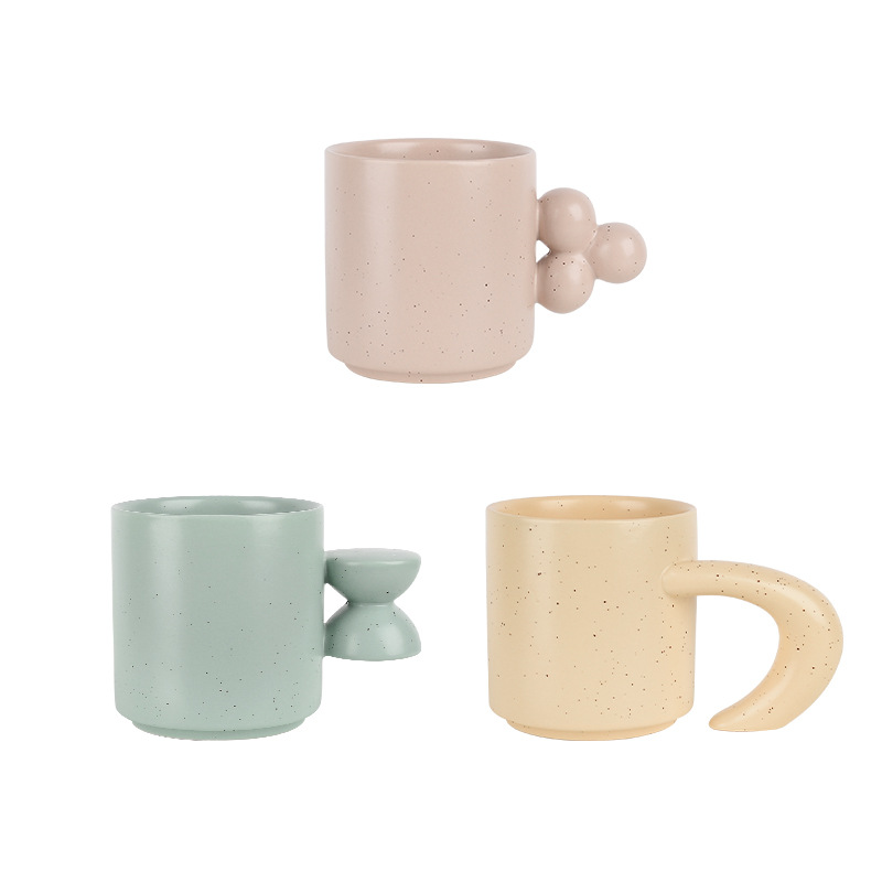 Title 1, Creative Ceramic Handle Stacked Mug