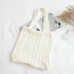Women's Simple Casual Vintage Handbag Shoulder Bag - White - View 1