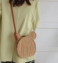 Korean One Shoulder Cross Body Fashion Girl's Hand Hold - Khaki - View 1