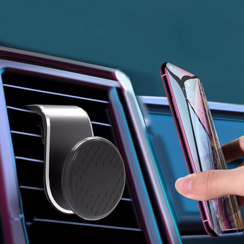 Car Air Vent L-shaped Magnetic Phone Bracket - Image 5