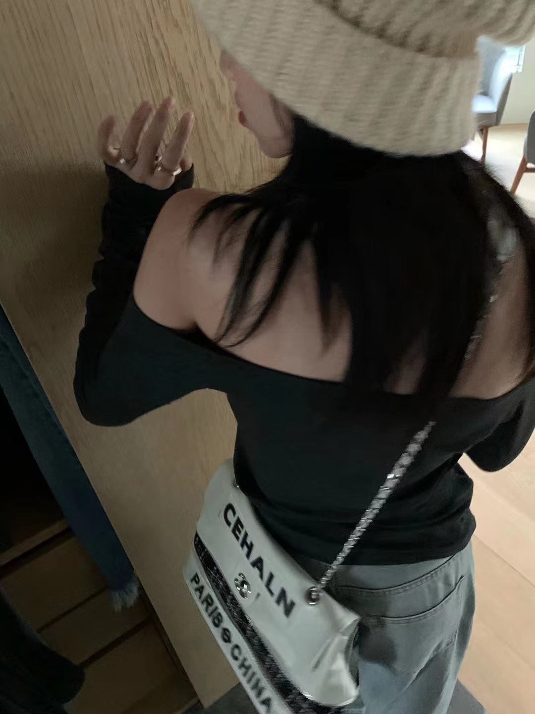 Spring Long Sleeve Halter Women's T-Shirt