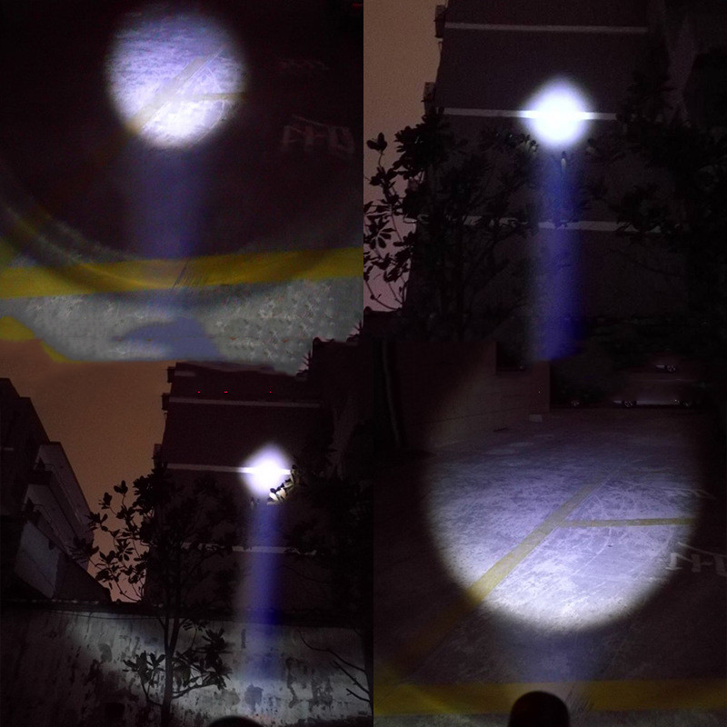 Bicycle Light Stretch Zoom Mountain Bike LED Flashlight Riding Headlight USB Rechargeable