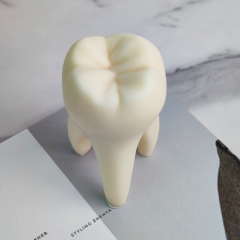 Title 3, DIY Large Tooth Candle Silicone Mold