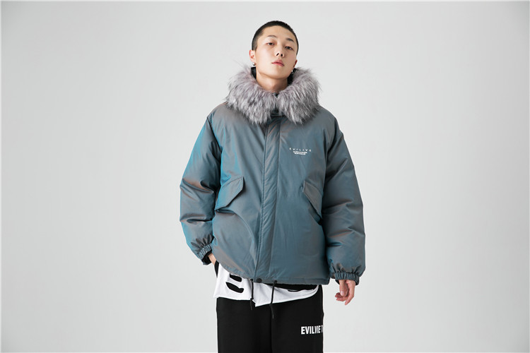 Title 11, Down jacket with big hair collar