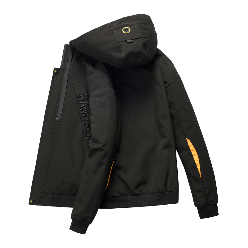 Men's Cargo Jacket Casual Hooded Jacket