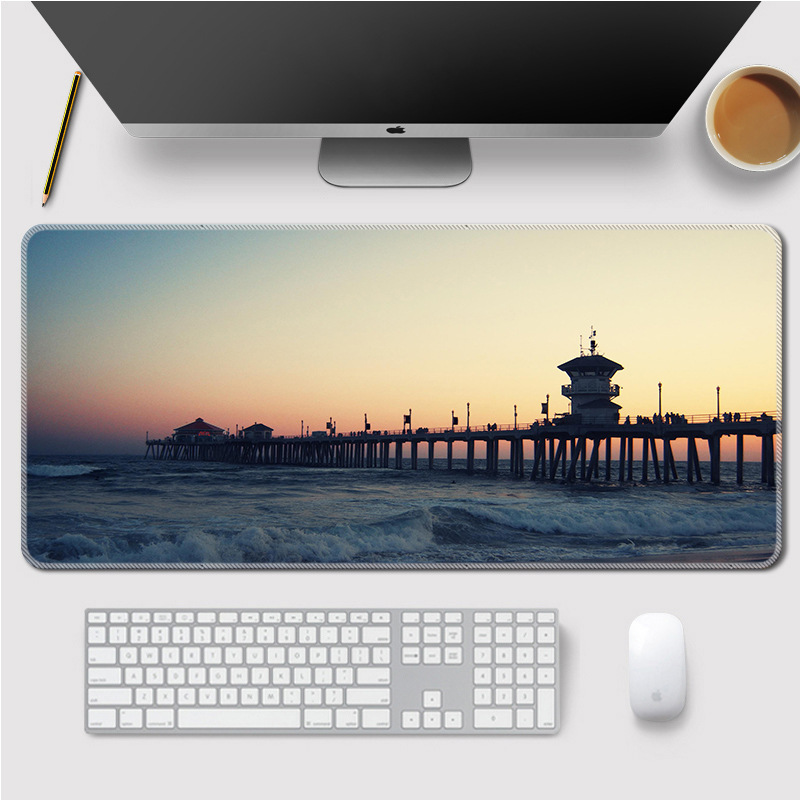 Title 8, Landscape Mouse Mat Home Large Lock Thicken Tab...