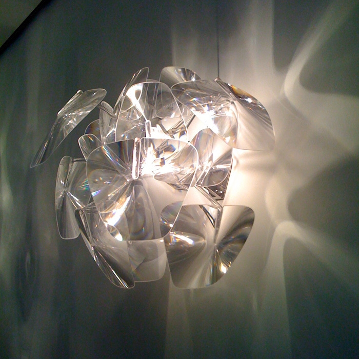 Transparent wall lamp 40x40cm