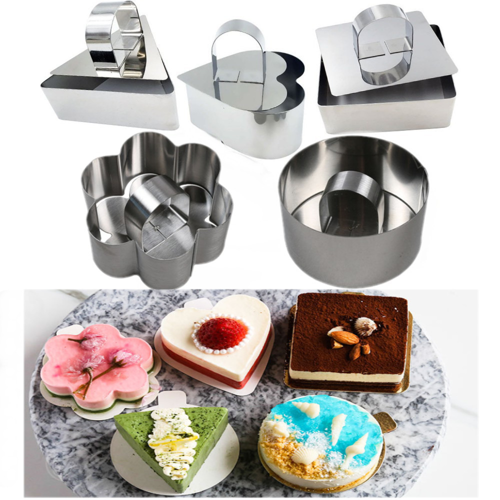 Mousse Ring Stainless Steel Cake Mold With Push Plate