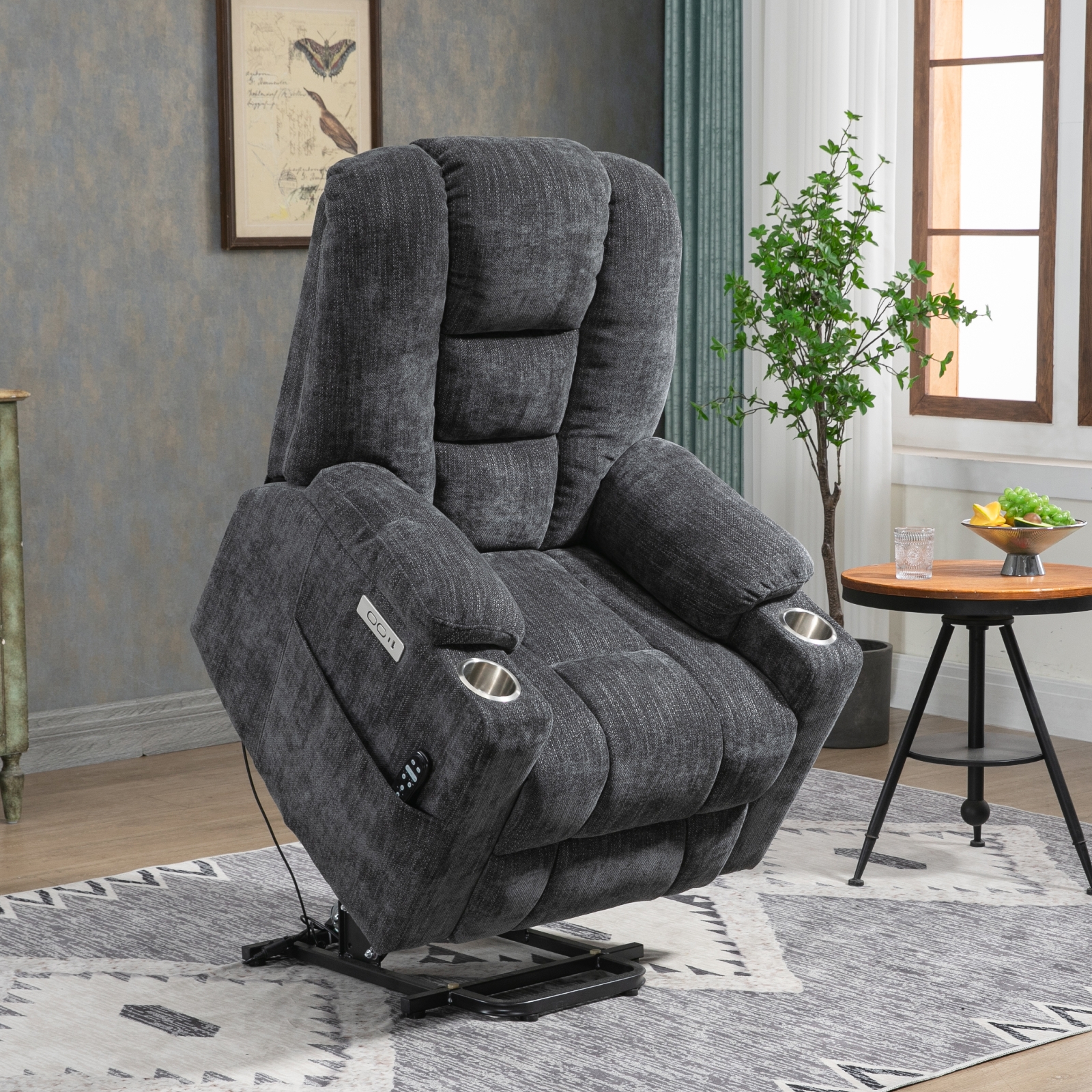 EMON'S Power Lift Massage & Heat Recliner for Elde