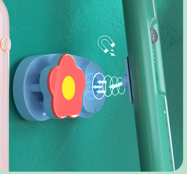 Small Red Flower Magnetic Suction Electric Toothbrush Holder Toilet