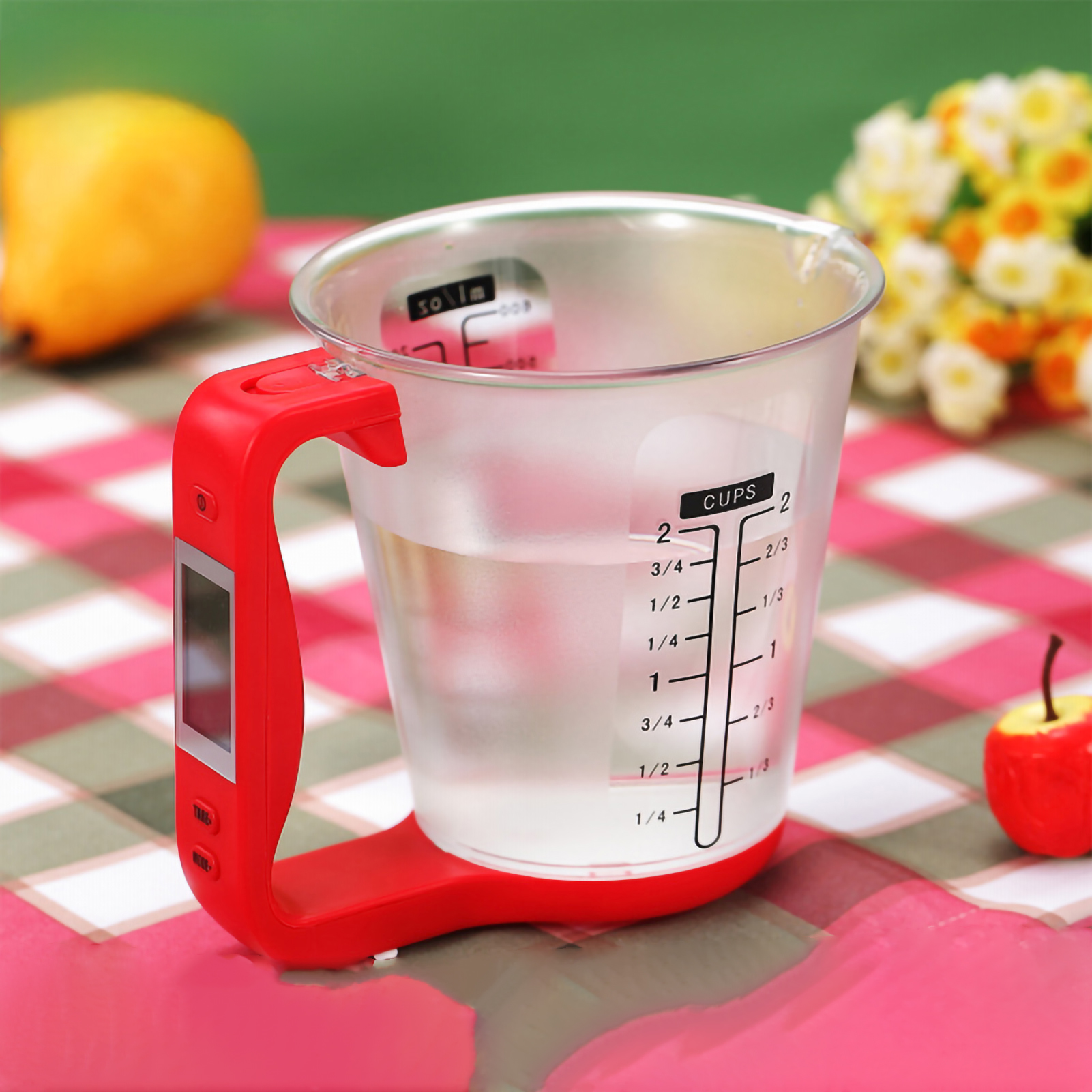 Title 4, Kitchen Scales With LCD Display Digital Beaker ...