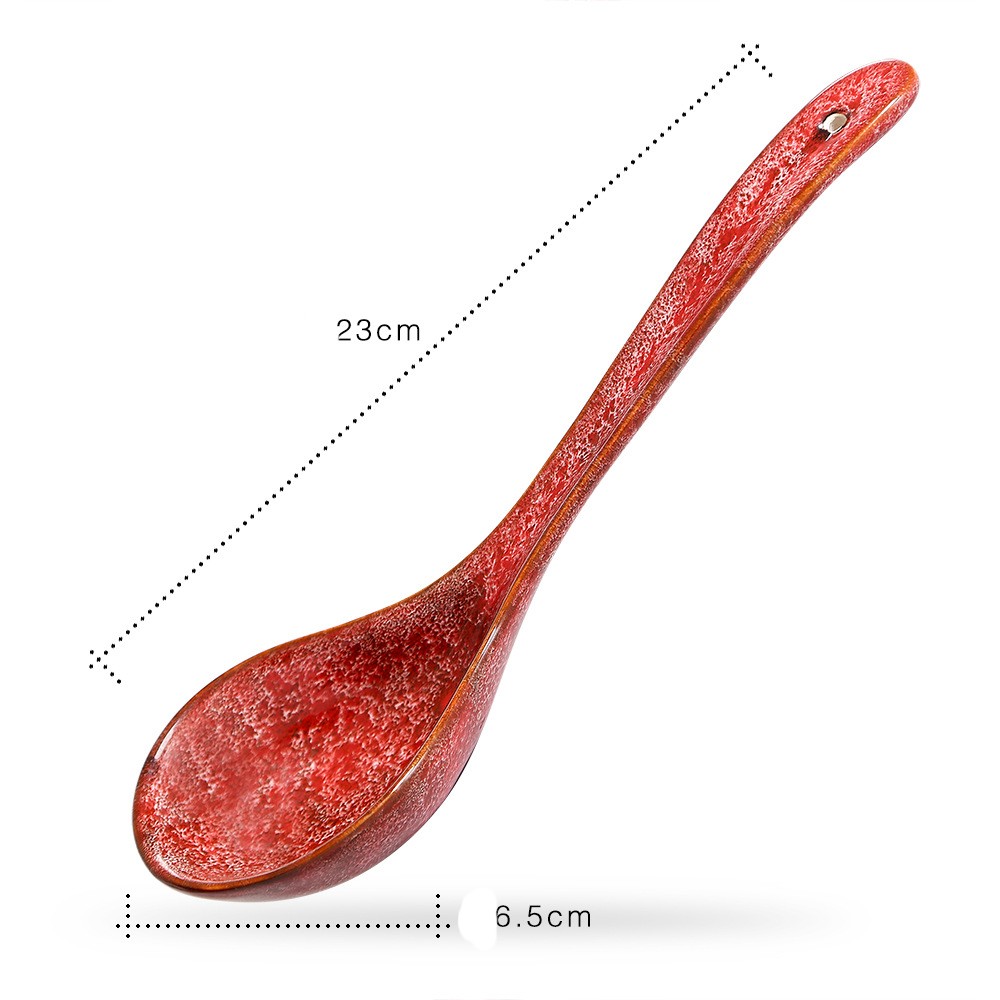 Title 4, Ceramic Long Handled Spoon Household