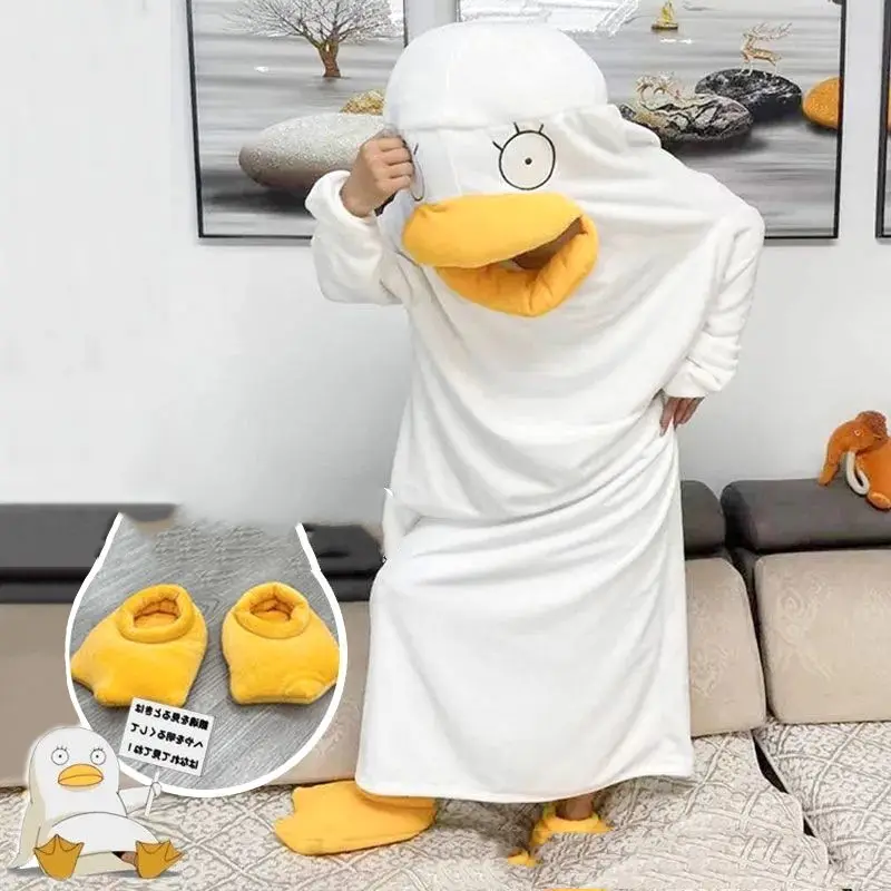 Pajamas Winter Duck One-piece Funny Sleeping Bag