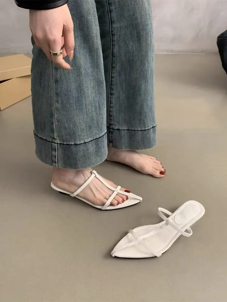 Roman Sandal Style Block Heel Slippers Silver