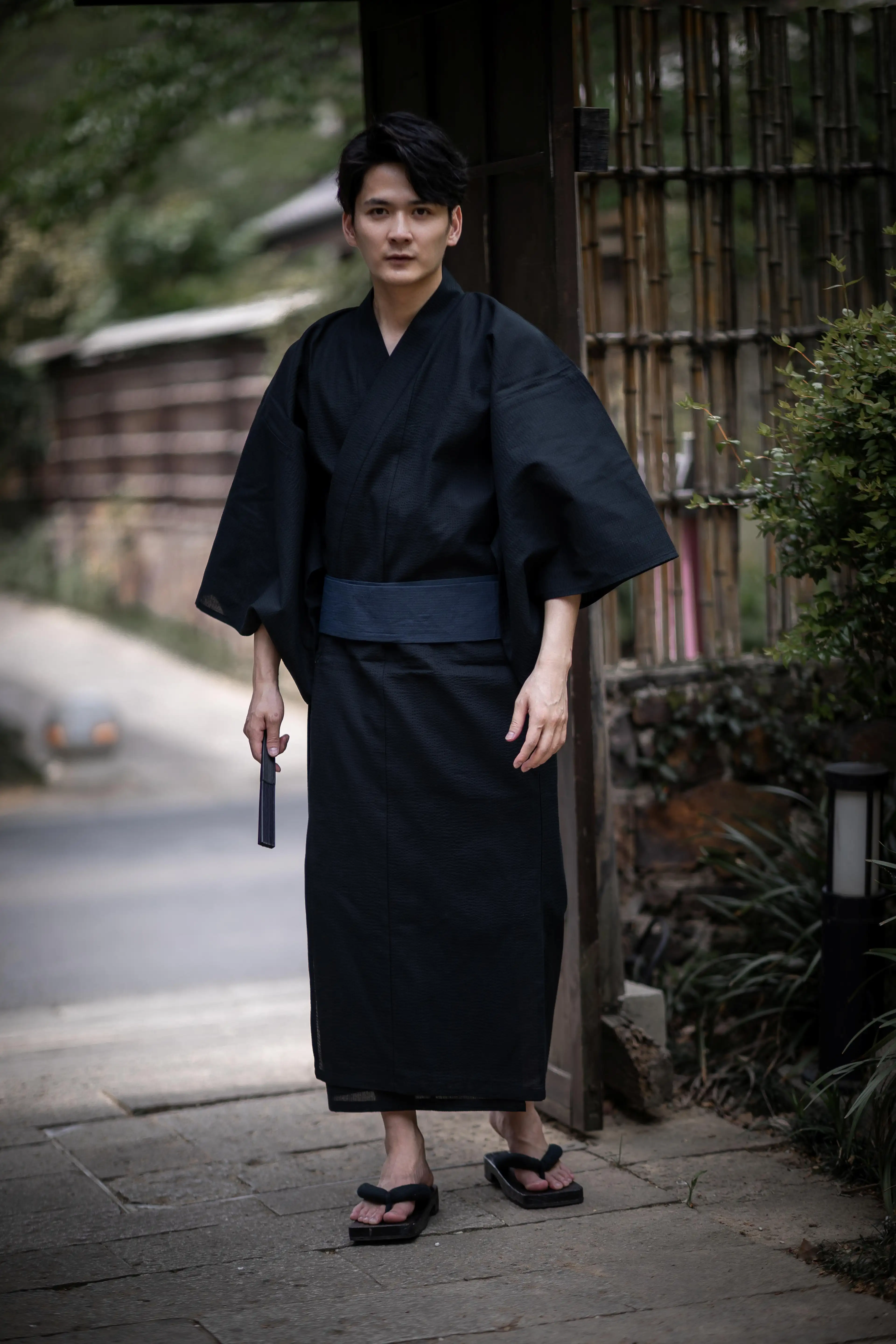 Japanese Yukata Set, Traditional Bathrobe Loungewear, Summer