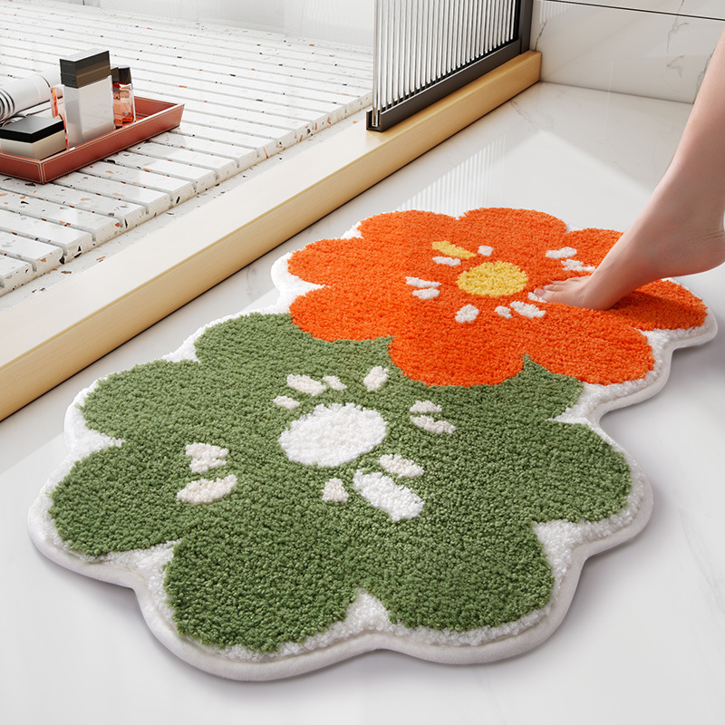 Household Bathroom Diatom Mud Flocking Absorbent Floor Mat