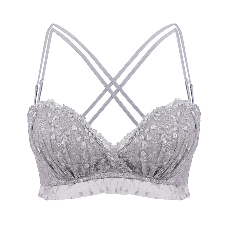 Title 8, Lace floral palm cup beauty back bra