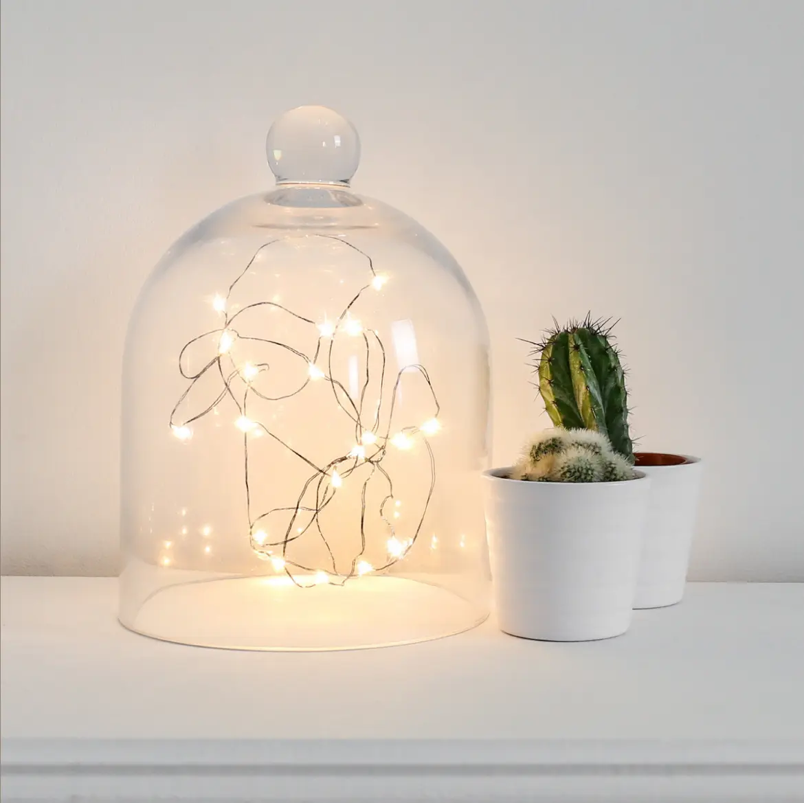 LED Button Light String Copper Wire Lamp