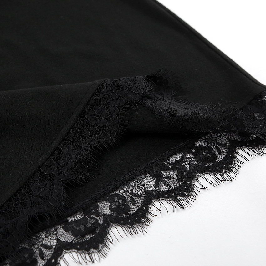 Vesper Lace-Trim Knit Mini – detail 8