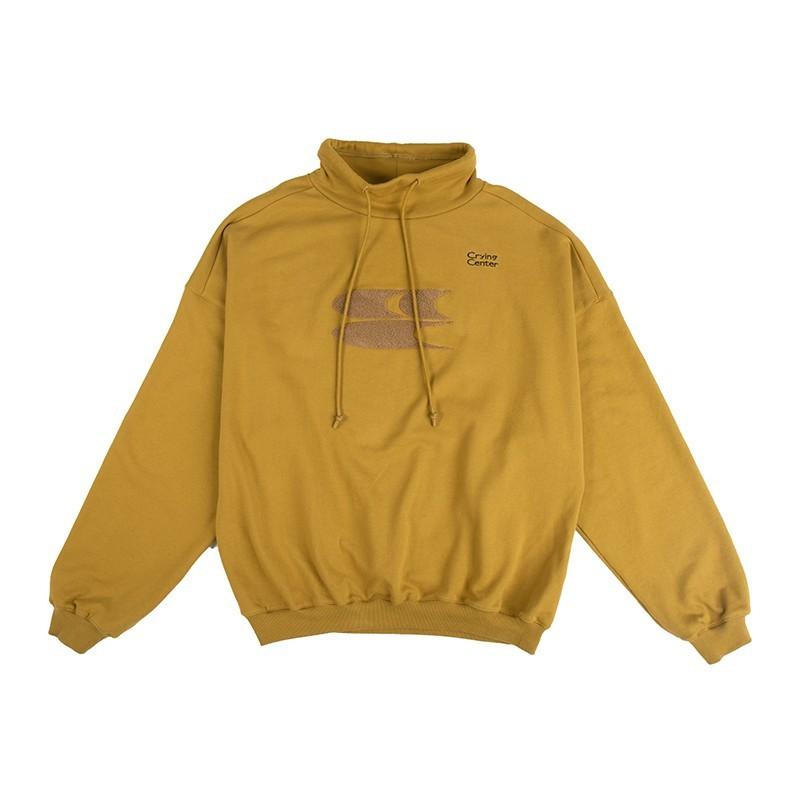 Unisex Casual Turtleneck Loose Drop Sweatshirt