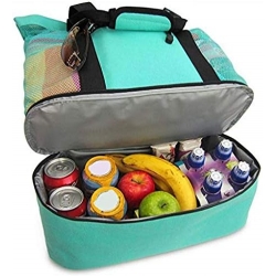 Waterproof Beach Bag With Cooler Compartment - Bags Sandproof For Women, Pool — image 2