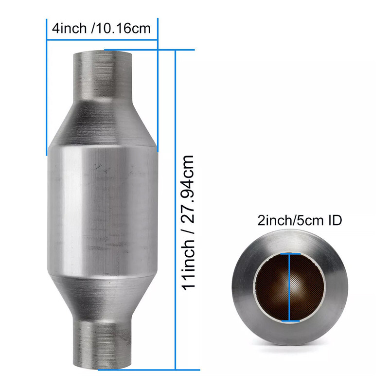 UNIVERSAL SPORTS CAT CATALYTIC CONVERTER HIGH FLOW 400 CELL STAINLESS 2 Inch UK