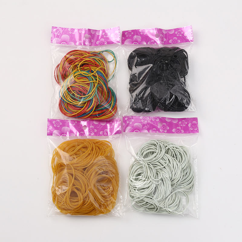 Wangxing Basics Assorted Color Rubber Bands Strong Elastic Stretch Office Supplies