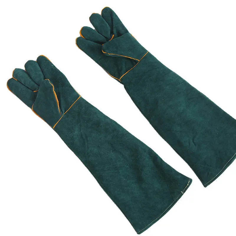 60cm Pet Anti Bite Scratch Training Glove Thick Cowhide