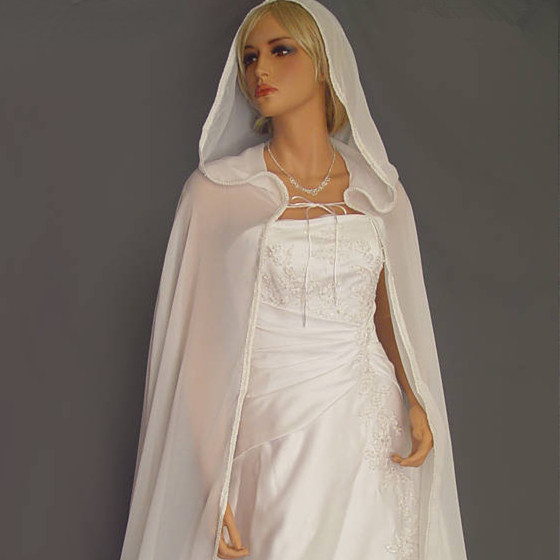 Chiffon Translucent Cape Hooded Shawl Girl