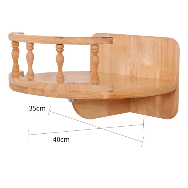 Solid Wood Wall Mounted Sisal Pole Cat Toy Platform Grabbing Board Grinding Grabbing - Shop at LoveMi