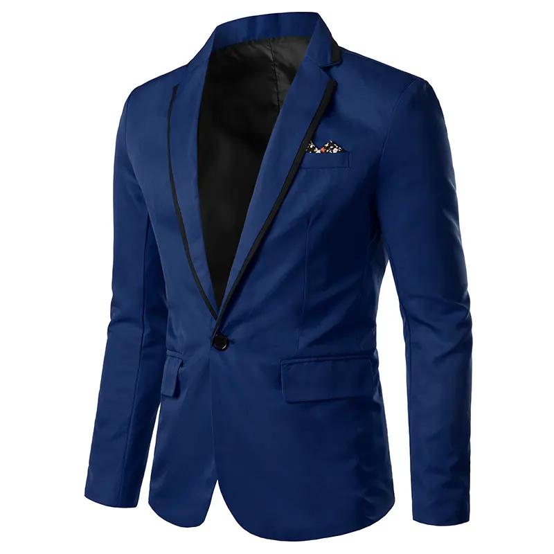 Men's Casual Single Button Suits Slim Groomsmen Dresses