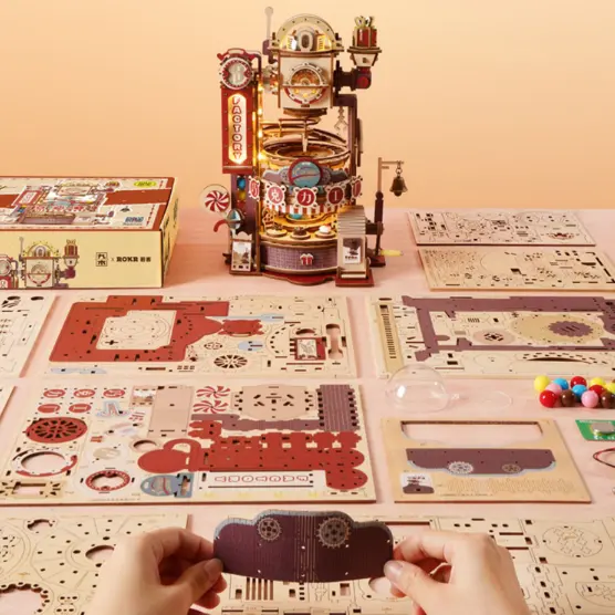 3d Puzzle Handmade Diy Assembly Model Chocolate