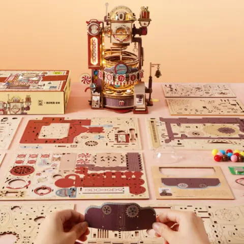 3d Puzzle Handmade Diy Assembly Model Chocolate Building Blocks
