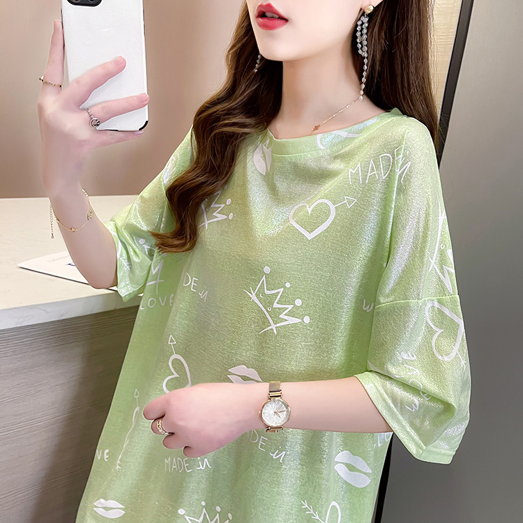 Title 5, Glittering Shortsleeved T-shirt Women