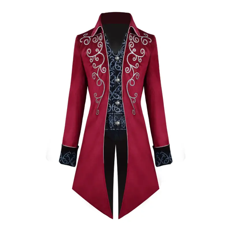 Medieval European And American Vintage Clothes Punk Men's Coat