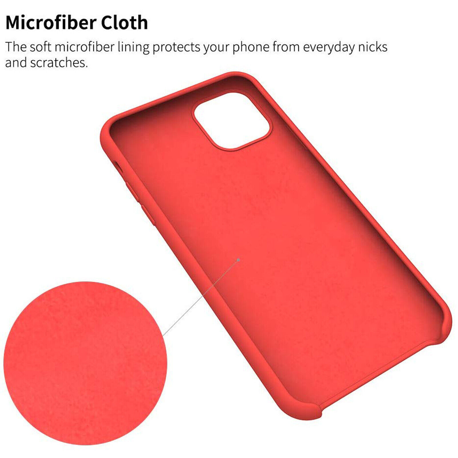 For Silicone Case  12 11 Pro X XR XS MAX 8 7 6 Liquid Rubber Cover